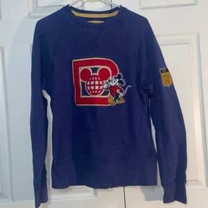 Disney Parks Blue Pullover Crewneck- Size Small